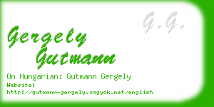 gergely gutmann business card